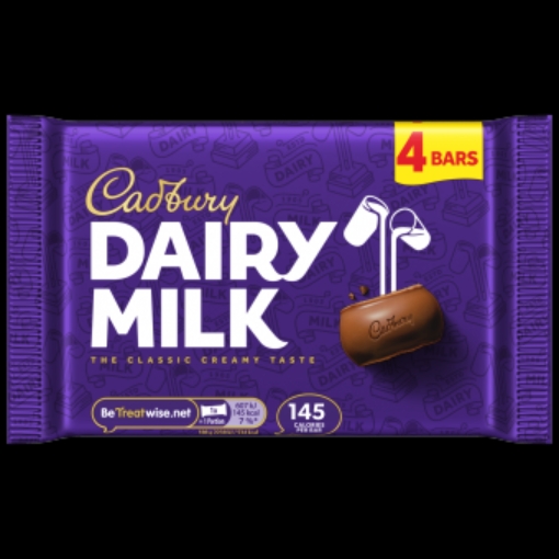 Picture of CADBURY DAIRYMILK 108.8G 4PK x 14