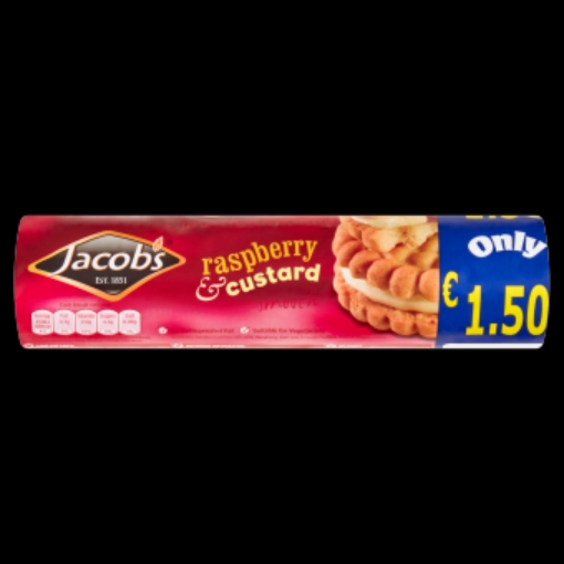 Picture of JACOBS RASPBERRY & CUSTARD CREAMS 200G