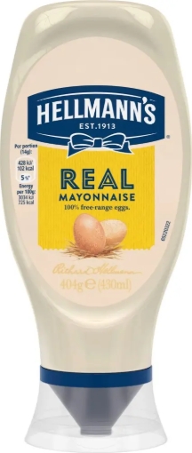 Picture of HELLMANNS MAYO SQUEEZY 430ML x 8