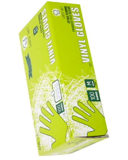Picture of WH PF CLEAR VINYL GLOVES 100pk x 10 (MED)