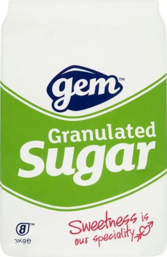 Picture of GEM GRANULATED SUGAR 3KG x 4
