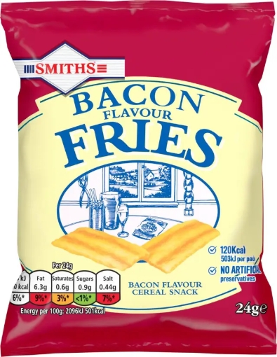 Picture of SMITHS BACON FRIES 24PK x 4