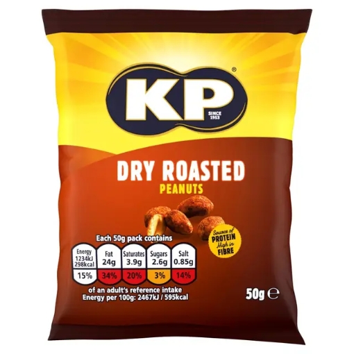 Picture of KP DRY ROASTED PEANUTS 50G 21PK x 7