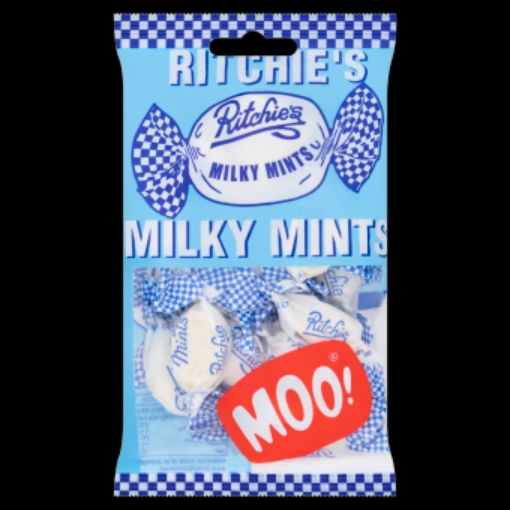 Picture of RICTHIES MILKY MOO MINTS BAGS 100G x 18