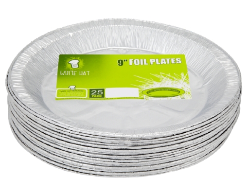 Picture of WHITE HAT FOIL PLATES 9 (25PK X 40)