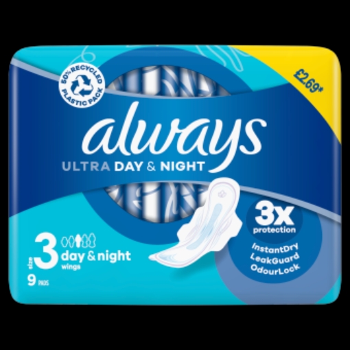 Picture of ALWAYS ULTRA DAY & NIGHT 9PK