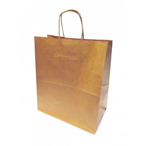 Picture of BROWN TWISTED CORD CARRIER BAG 260x400x300MM