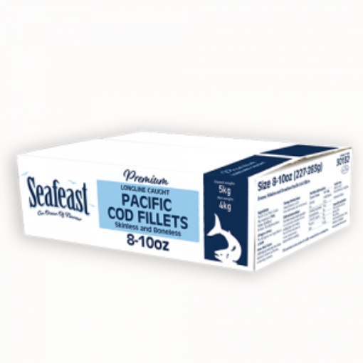 Picture of SEAFEAST 8-10OZ PACIFIC COD 4.54KG