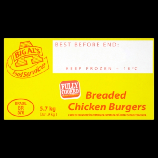Picture of BIG ALS BREADED CHICKEN BURGERS 60S