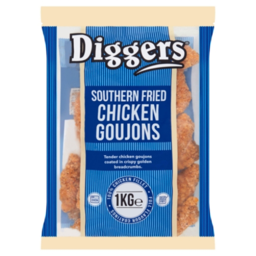Picture of DIGGERS SOUTHERN FRIED GOUJONS 1KG X 5