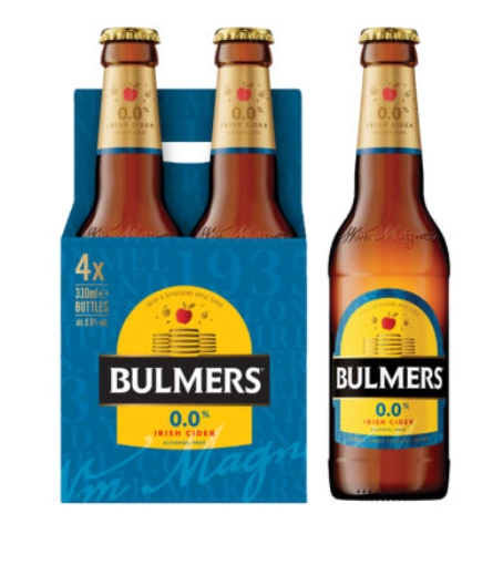 Picture of BULMERS ZERO 330ML 4PK x 6