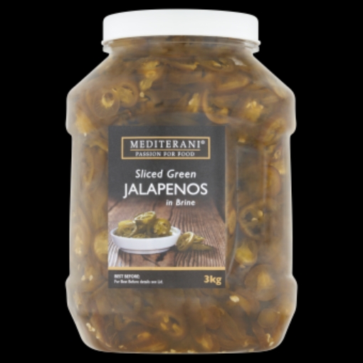 Picture of MEDITERANI GREEN JALAPENO SLICES 3KG x 6