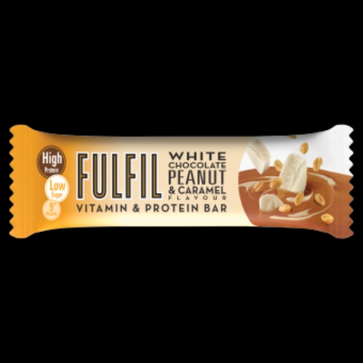 Picture of FULFIL BARS WHITE CHOC PEANUT CARAMEL 55G x 15