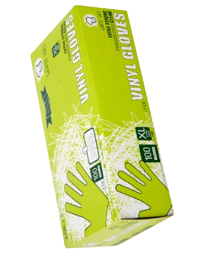 Picture of WH PF CLEAR VINYL GLOVES 100PK x 10 (X-LGE)