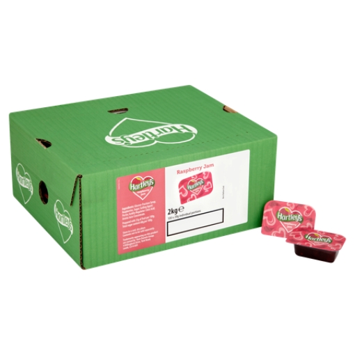 Picture of HARTLEYS RASPBERRY JAM PORTIONS 20G x 100