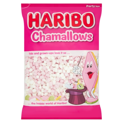 Picture of HARIBO PINK & WHITE MINI MALLOWS 1KG x 8