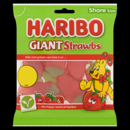 Picture of €1.25 HARIBO GIANT STRAWBERRY 140G X 30