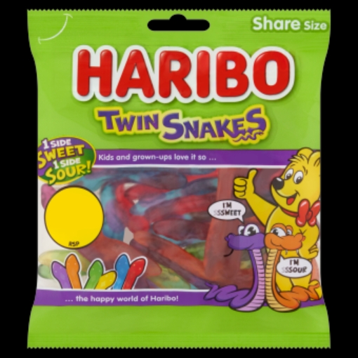 Picture of €1.25 HARIBO TWIN SNAKES 140G X 30