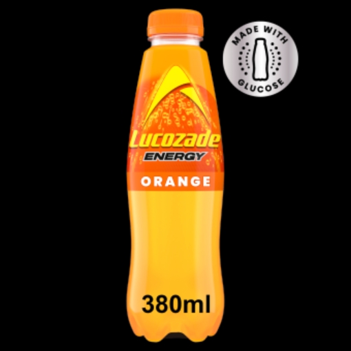 Picture of LUCOZADE ORANGE 380ML x 24 DRS