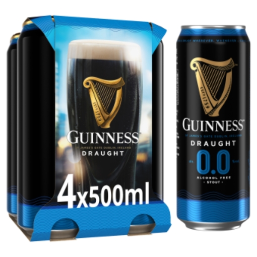 Picture of GUINNESS DRAUGHT 00 4PK x 6 DRS
