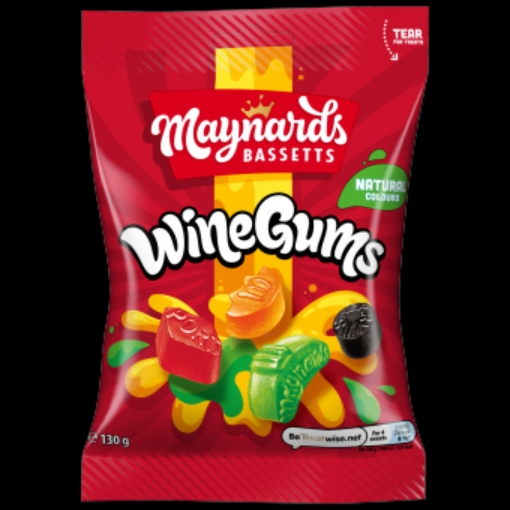Picture of MAYNARDS WINE GUM BAGS 130G X 10
