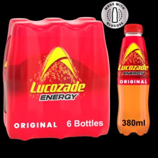 Picture of LUCOZADE ENERGY ORIGINAL 380ML 6PACK x 4