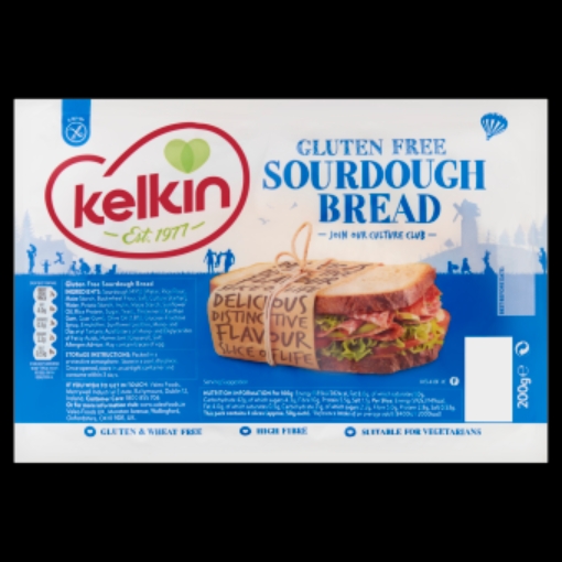Picture of KELKIN GLUTEN FREE SOURDOUGH BREAD 200G x 9