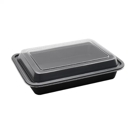 Picture of 32OZ ONYX 1 COMP PP BLACK BASE & CLEAR LID 6x25pk