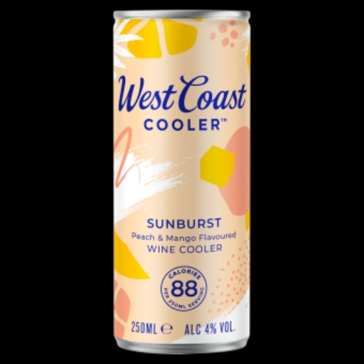Picture of WEST COAST COOLER SUNBURST 250ML x 24 DRS