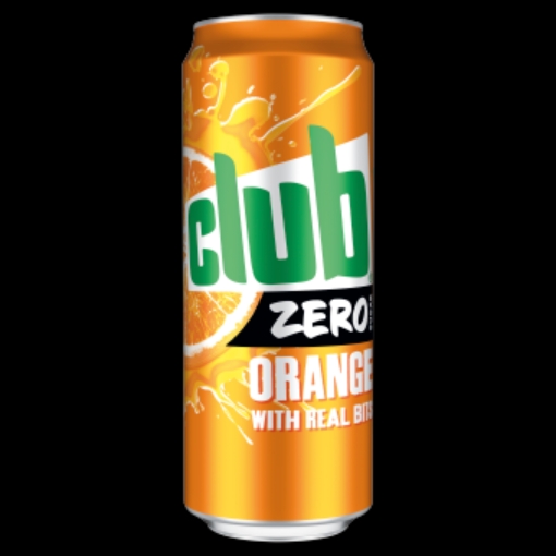 Picture of CLUB ZERO ORANGE CANS 330ML 12PK x 2 DRS