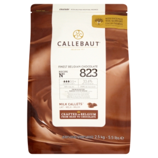 Picture of CALLEBAUT MILK CHOCOLATE CALLETS 1 x 2.5KG