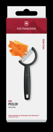 Picture of VICTORINOX RHO PEELER STRAIGHT SINGLE EDGE BLACK
