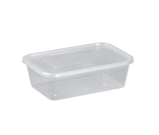 Picture of 650ML CLEAR MICROWAVEABLE CONTAINER & LID 50PK x 5