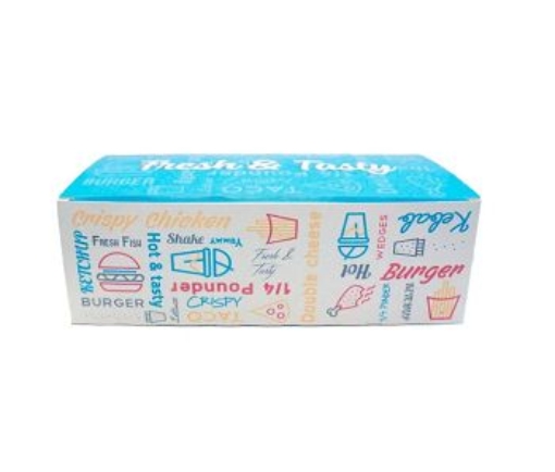 Picture of EXTRA-LARGE SNACK BOX FOLDED 218x116x73MM