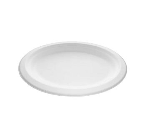 Picture of BAGASSE OVAL PLATE 10 x 8" 50PK x 10