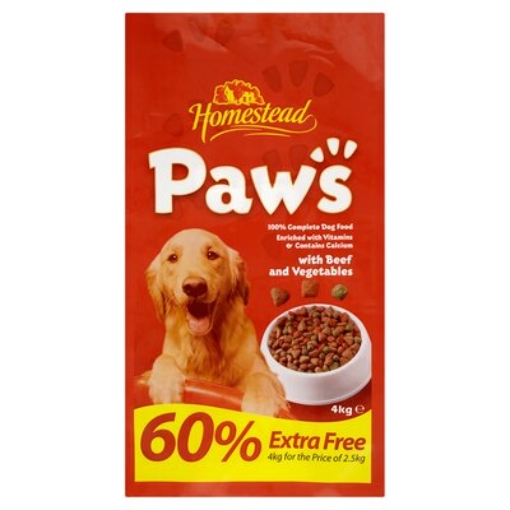 Picture of PAWS BEEF 2.5KG + 60% EXTRA FREE