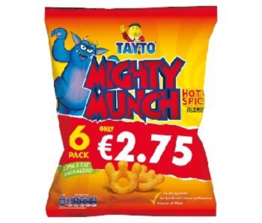 Picture of TAYTO MIGHTY MUNCH 6PK €2.75