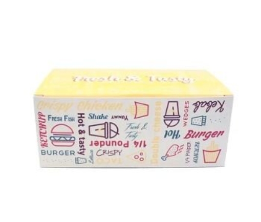 Picture of LARGE SNACK BOX FOLDED 175x104x70MM