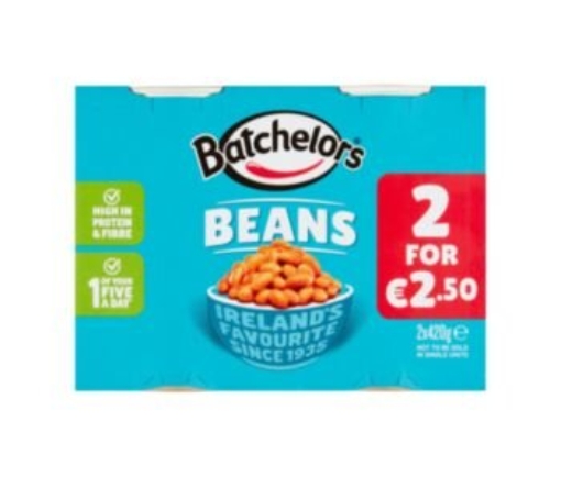 Picture of BATCHELORS BEANS 420G TWIN PACK  €3.00