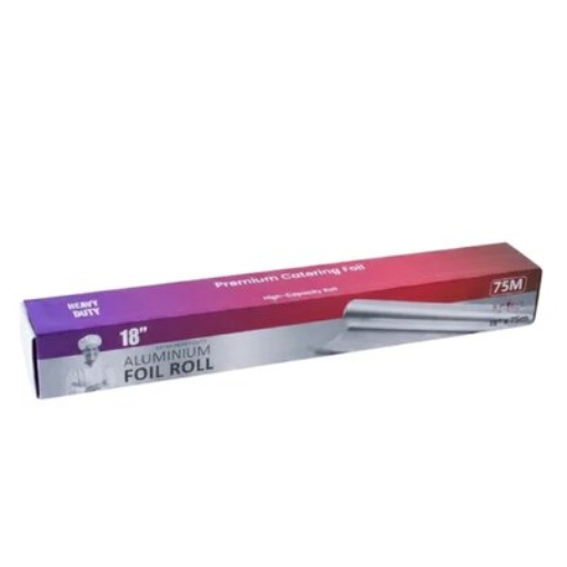 Picture of 18" HEAVY DUTY TIN FOIL ROLL 75M x 6