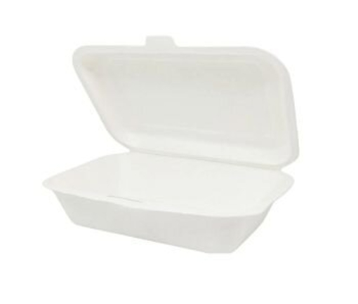 Picture of 6 x 4" BAGASSE SMALL LUNCH BOX 50PK x 20