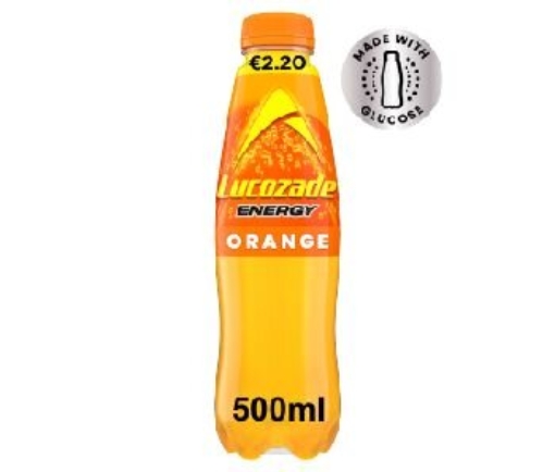 Picture of LUCOZADE ORANGE 500ML €2.20 DRS